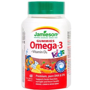 JAMIESON OMEGA-3 KIDS GUMMIES 60 viên