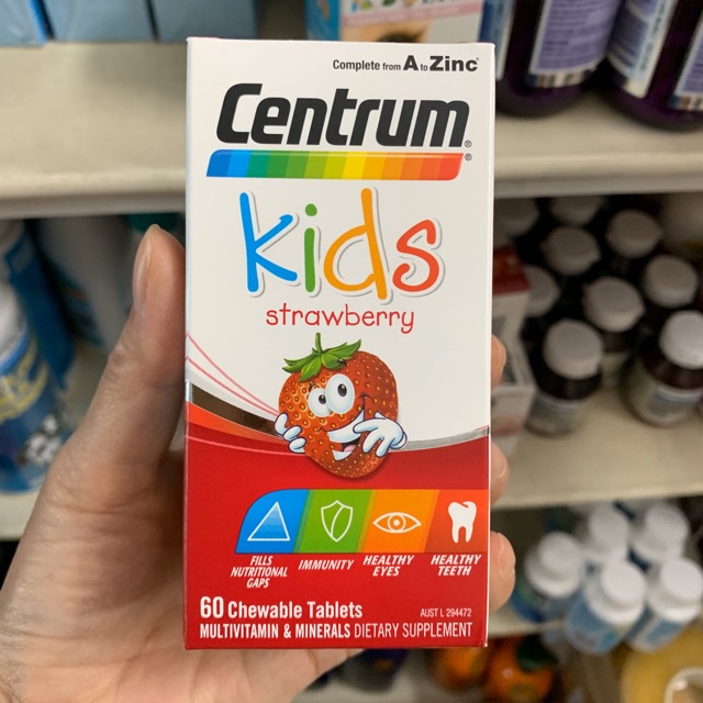 Viên uống vitamin tổng hợp centrum Kids 60 viên của Úc
