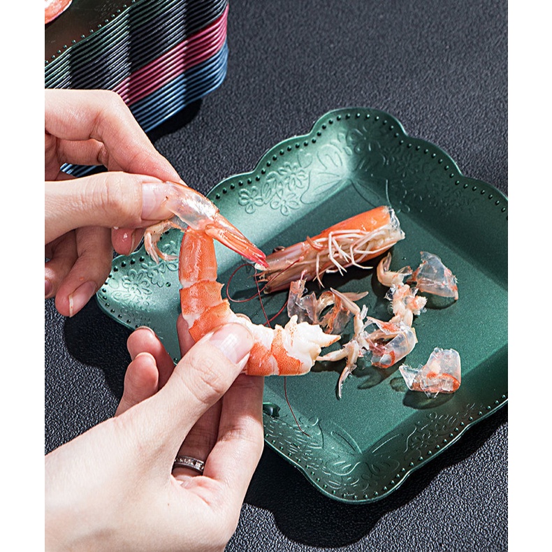 Đĩa đựng thức ăn bằng lúa mạch thân thiện với môi trường chống sốc tiện dụng