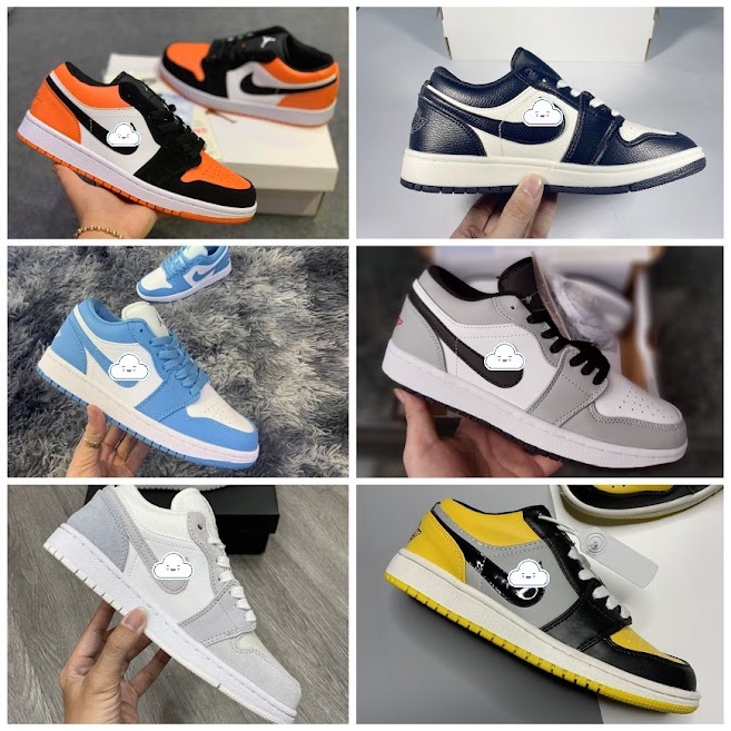 Giày Air Jordan 1 Low, Giày thể thao Jodan cổ thấp, Jd1 các màu hot nhất cổ thấp nam nữ full box bill