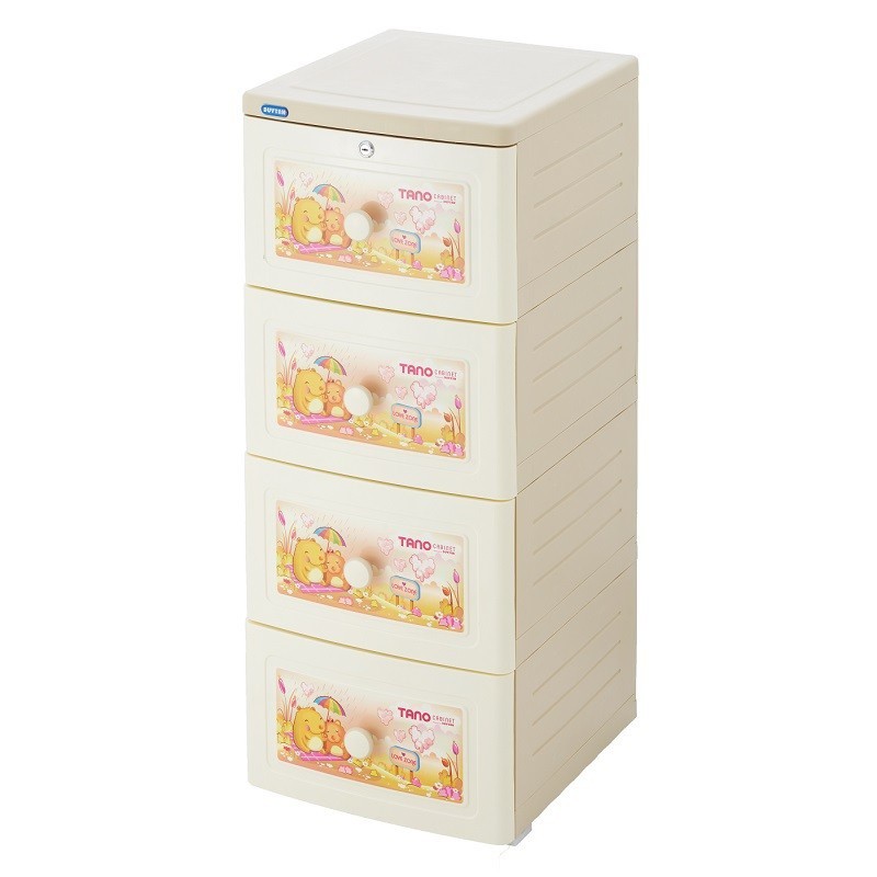 Tủ Nhựa Duy Tân Tano (4 tầng) - NO.0221/4 (Nhiều Màu)