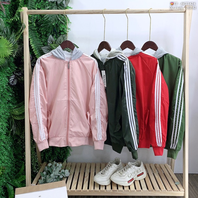 🎆𝐃𝐮̀ 𝟐 𝐋𝐨̛́𝐩🎆 BAC Áo Khoác Dù Phối Nón Nỉ Tay Sọc (Kèm Video, Hình Thật) | BigBuy360 - bigbuy360.vn