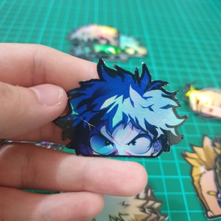 Hình Dán Anime Hologram PSH144 - Hero Academia - Izuku Midoriya