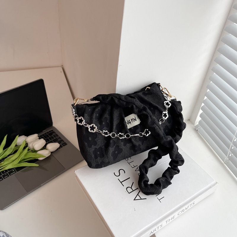 Túi Xách Kẹp Nách Phối Dây Xích Đơn Giản Thời Trang Dành Cho Nữ