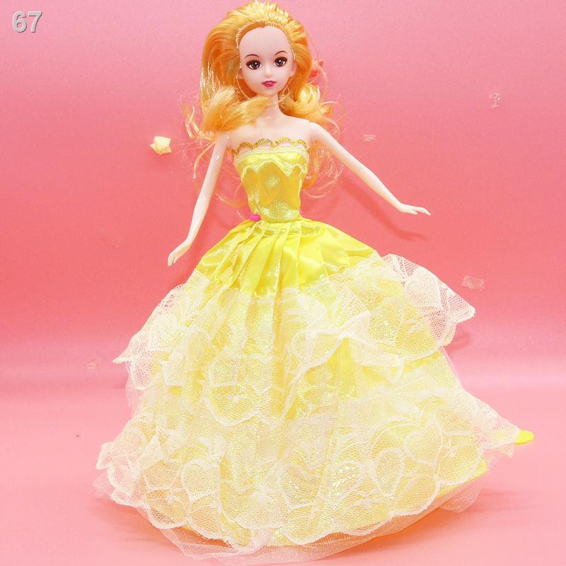 30 cm mặc váy cưới Barbie, công chúa, đồ chơi trẻ em, bé gái, quà sinh nhật, nhà 3-14R