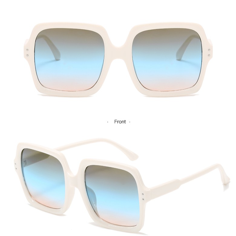 Kính mát gọng tròn lớn phong cách retro Hàn Quốc dành cho nữ