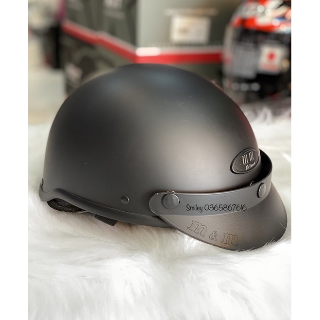 Nón nửa đầu MM trơn KM01