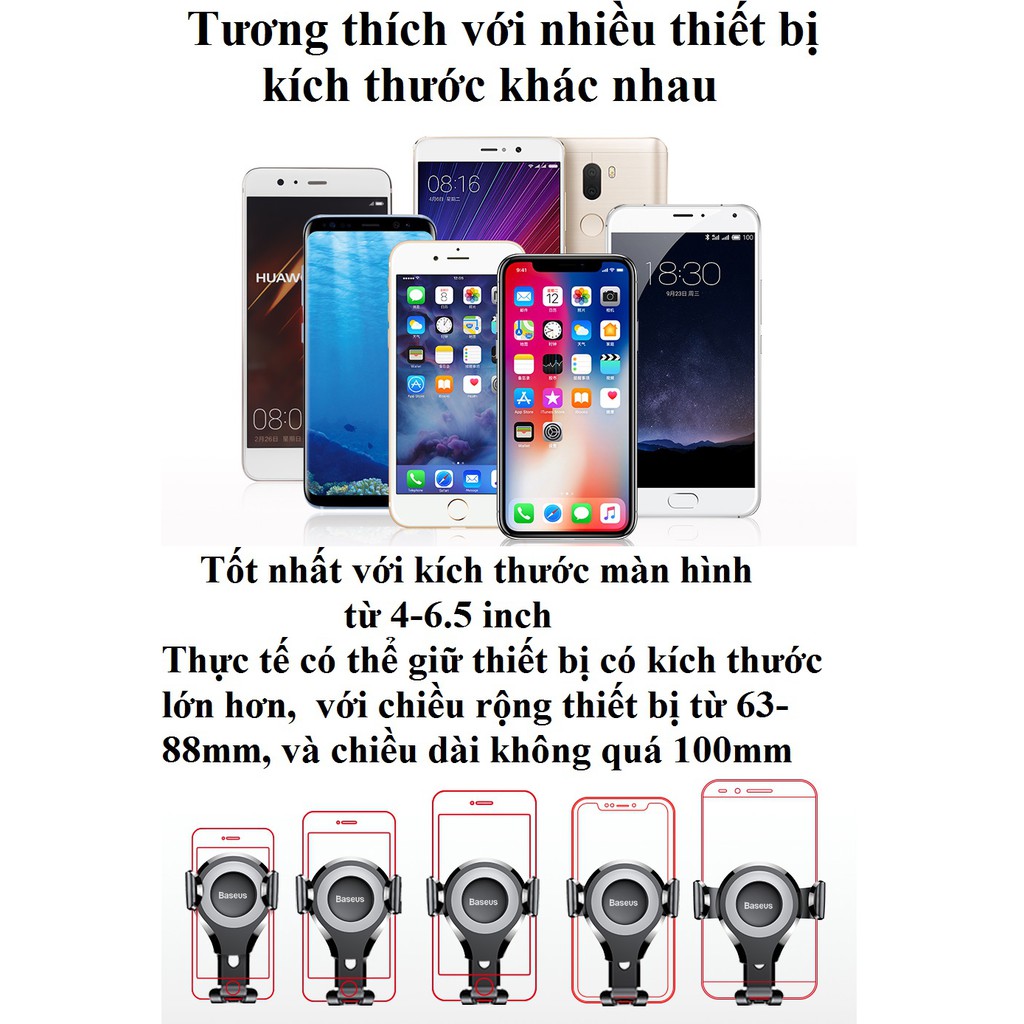 [Kẹp điện thoại dán taplo]Giá đỡ điện thoại trên ô tô Baseus Osculum | BigBuy360 - bigbuy360.vn