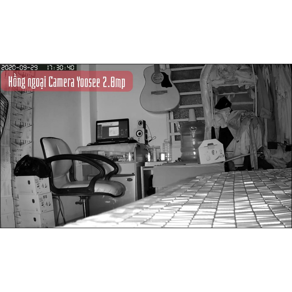 Camera wifi Yoosee 3 râu 1080p ban đêm có màu, Xoay 360đ, Báo động chống trộm, đàm thoại 2 chiều