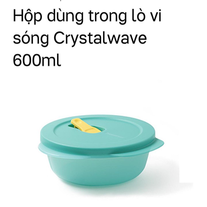 Tupperware <3 Hộp hâm trong lò vi sóng Crystalwave 600ml Tupperware