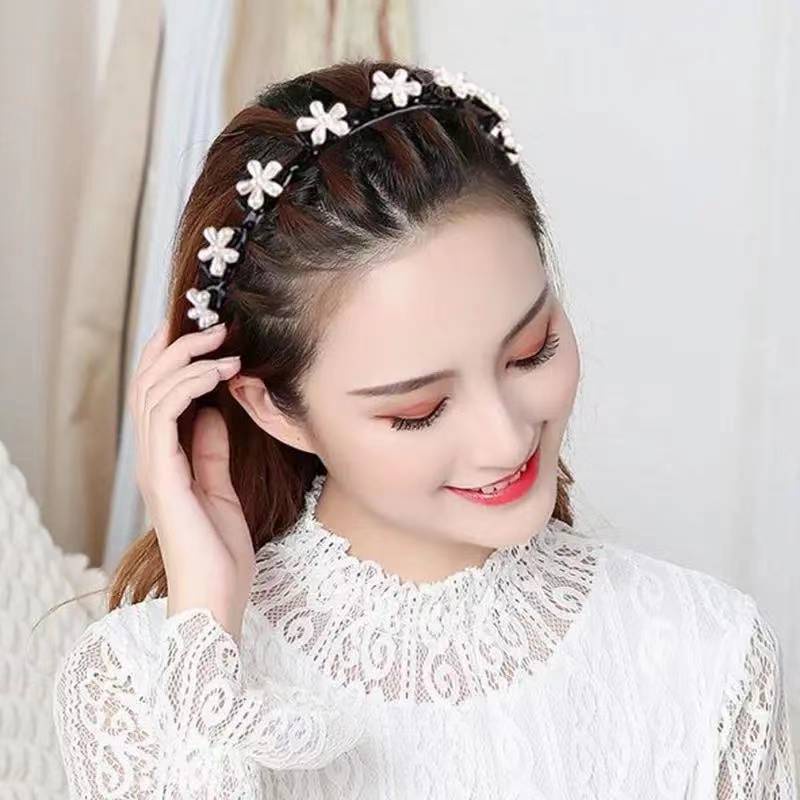 Băng Đô Cài Tóc Đính Hạt Ngọc Trai Thời Trang Cho Nữ