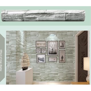 Decal giấy dán tường đá 3D