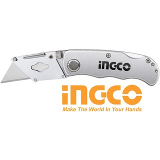 Ingco dao rọc giấy xếp 61mm x 19mm sk5 folding knife huk613