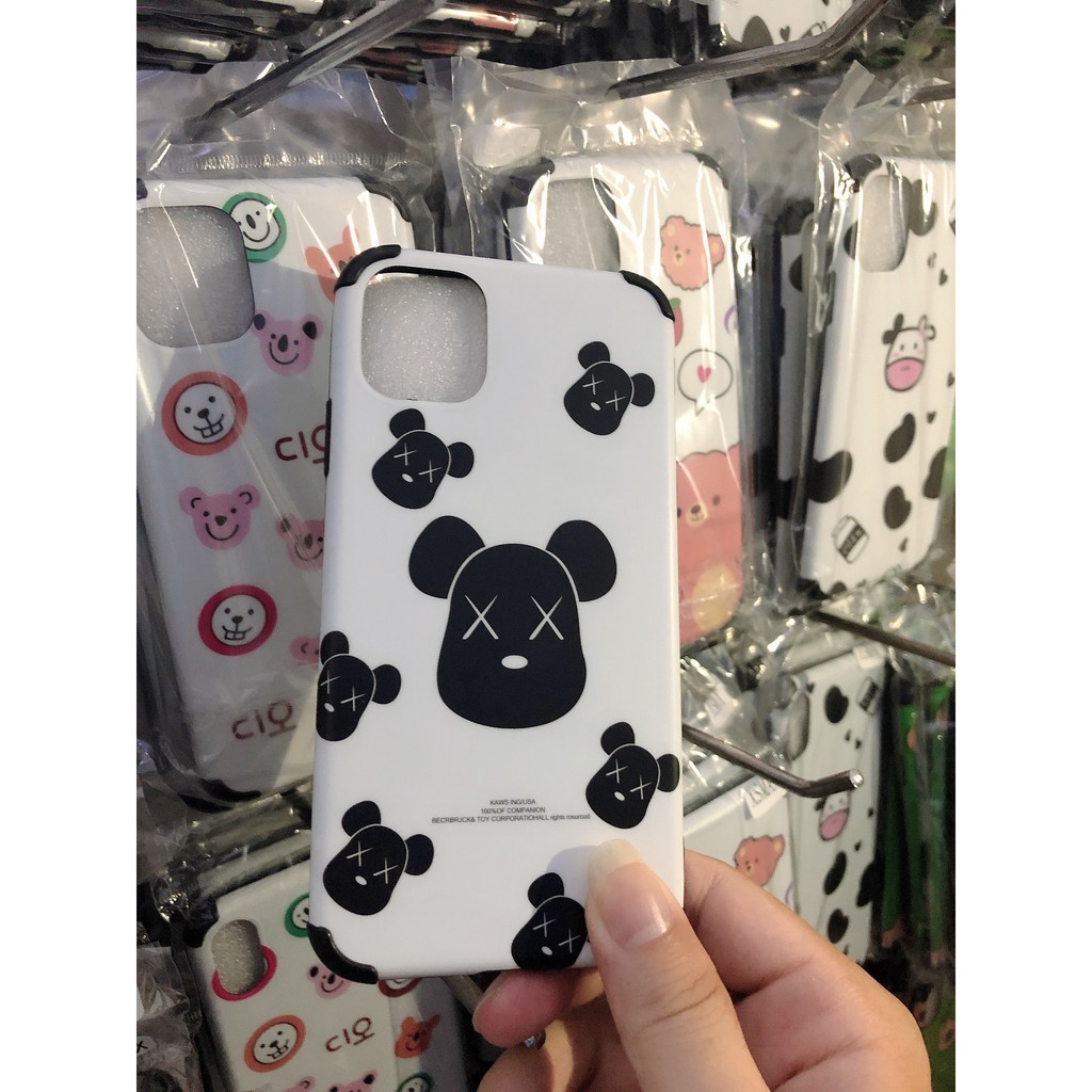 Ốp Lưng Iphone IMD Chống Sốc Bo Góc Kaws và Emoji 6/6plus/6s/6splus/7/7plus/8/8plus/x/xr/xs/11/12/pro/max/plus/promax