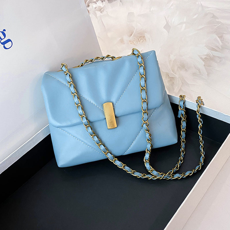 IELGY Túi đeo vai chất liệu da PU dáng vuông hợp thời trang sành điệu cho nữ