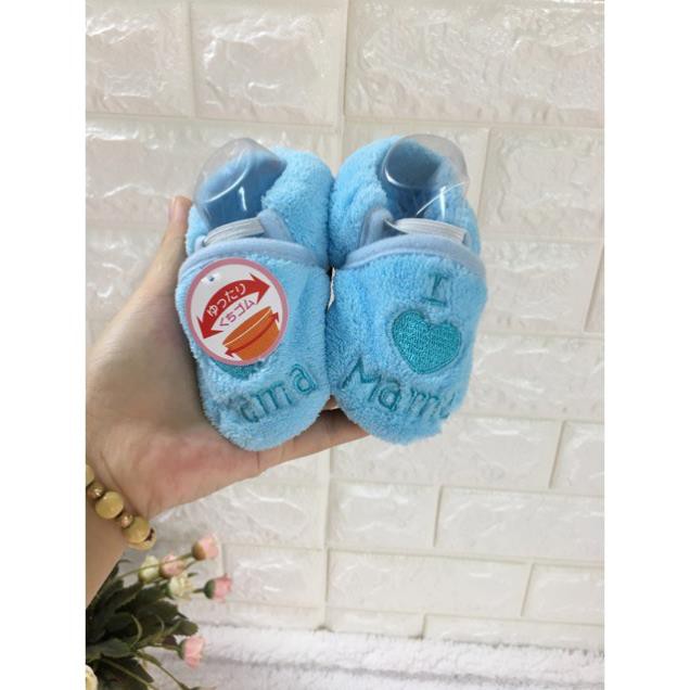 Giầy bé MaMa lông cừu xuất nhật (0-1 tuổi)