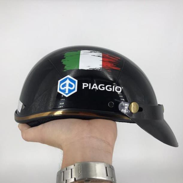 Mũ bảo hiểm PIAGGIO/VESPA màu đen, nhận thiết kế nó quảng cáo theo yêu cầu