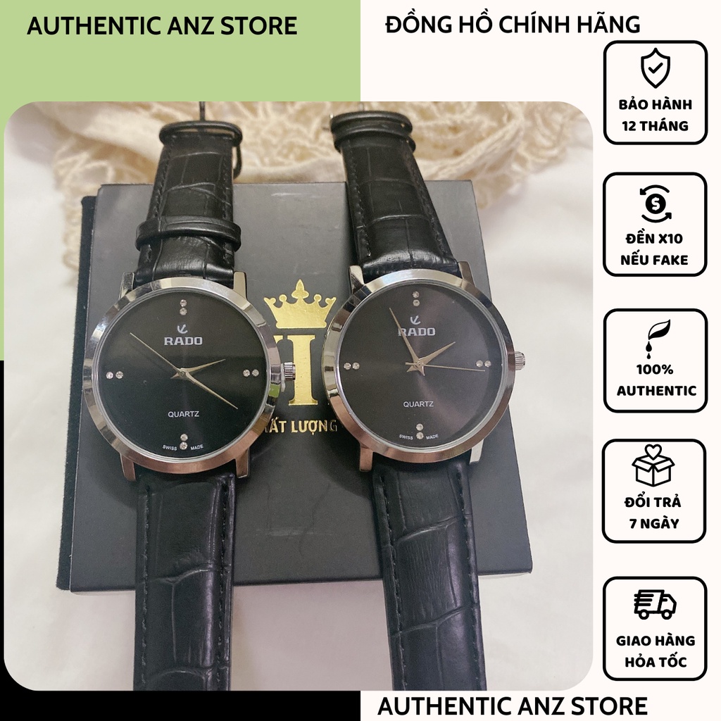 Đồng hồ nam nữ RADO dây da chính hãng máy thụy sĩ cao cấp [ BH 12 THÁNG 1 ĐỔI 1 ]