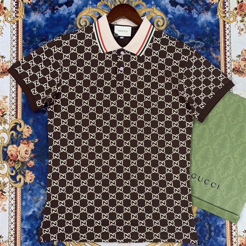 Áo Thun Polo Gucci Chất Liệu Cotton Thời Trang Xuân Hè Cho Nam # 48