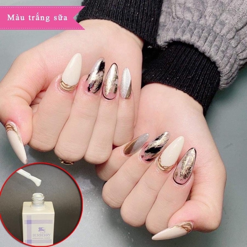 Sơn gel màu trắng sữa hot trend 2022