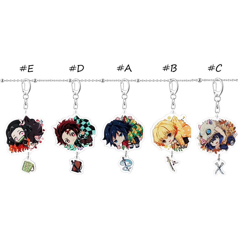 Móc Chìa Khóa Bằng Acrylic Hình Tanjirou Demon Slayer 15H Độc Đáo