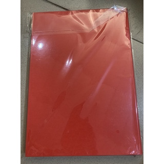 Set 10 bìa màu cứng A4 đỏ đen