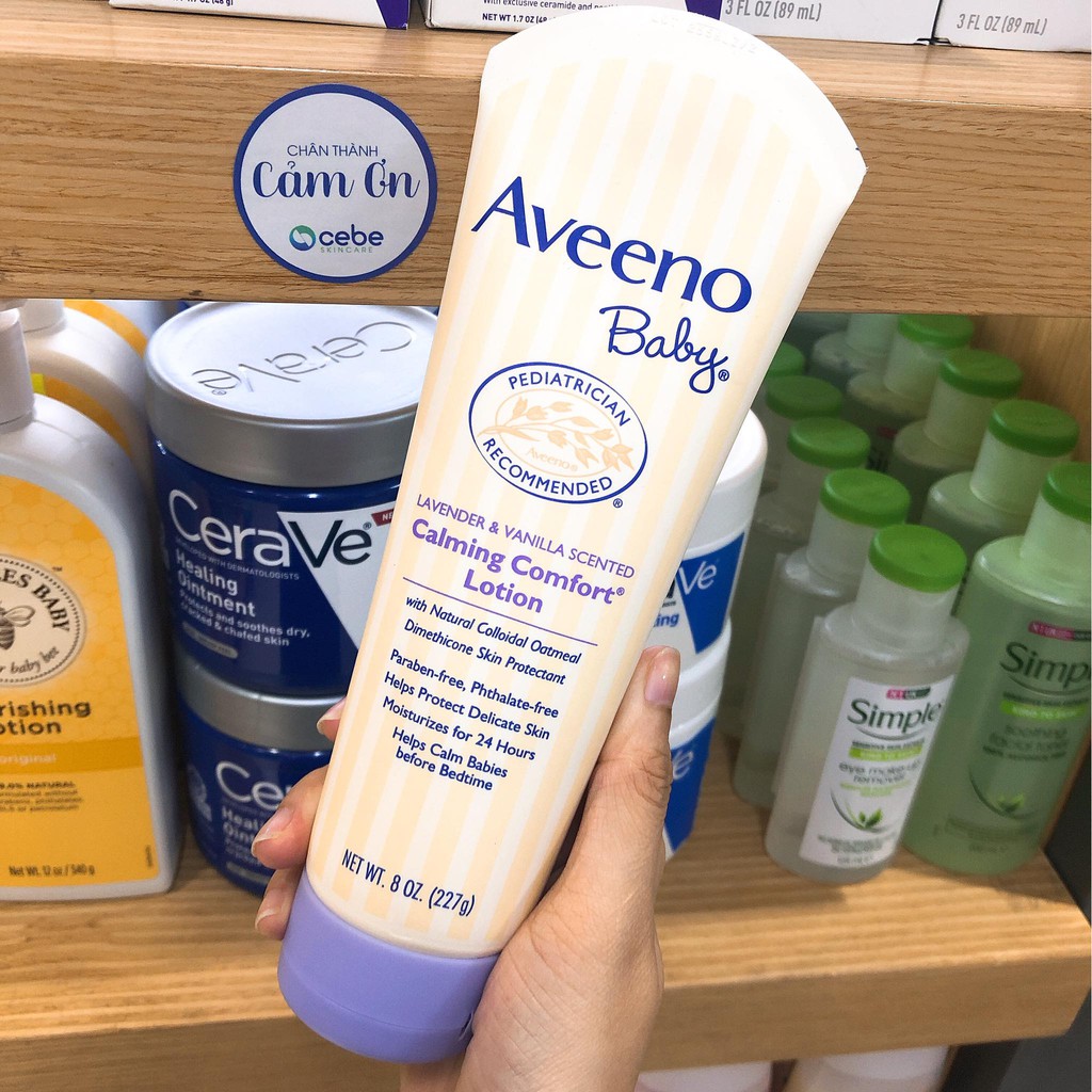 Kem dưỡng cho bé Aveeno Baby Calming Comfort Lotion (227g)