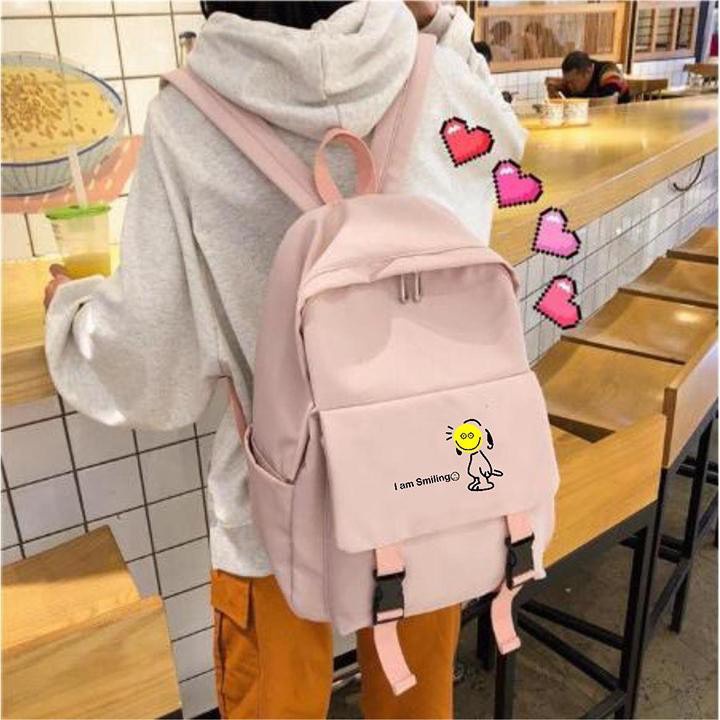 Balo Nam Nữ Thời Trang Hàn Quốc, Balo Ulzzang Basic Trơn đi học đi chơi