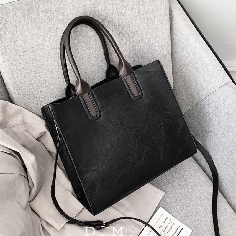 túi xách cỡ lớn 𝙑𝙚𝙧𝙤𝙣𝙞𝙘𝙖 𝙩𝙤𝙩𝙚 𝙗𝙖𝙜 by DMA màu nâu bò retro | BigBuy360 - bigbuy360.vn