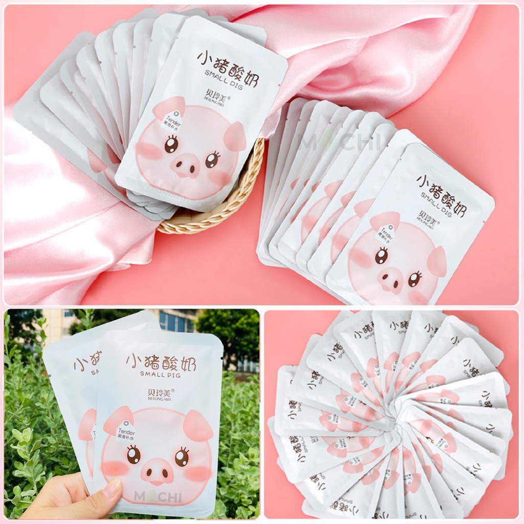 Mặt Nạ Sữa Chua Dưỡng Trắng Da Cấp Ẩm Ngừa Mụn Mask Heo Pig Beiling Mei Cao Cấp Nội Địa Trung MOCHI SHOP | BigBuy360 - bigbuy360.vn