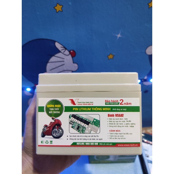 Acquy lithium xe máy thông minh Vision