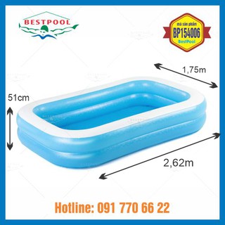 [Sỉ - lẻ] Bể phao 2.62m x 1.75m x 51cm phù hợp với trẻ >6 tuổi