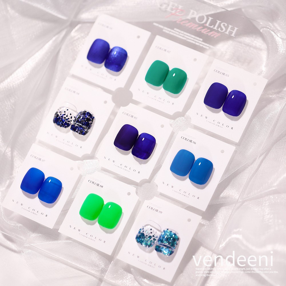 Sơn gel JINJU xanh KLIEN chai 15ml chính hãng