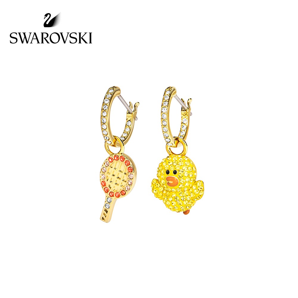 bạc hiphop FLASH SALE 100% Swarovski Bông Tai Cá Tính Nữ Line Friends Tennis Sally Dodai FASHION Earrings trang sức đeo