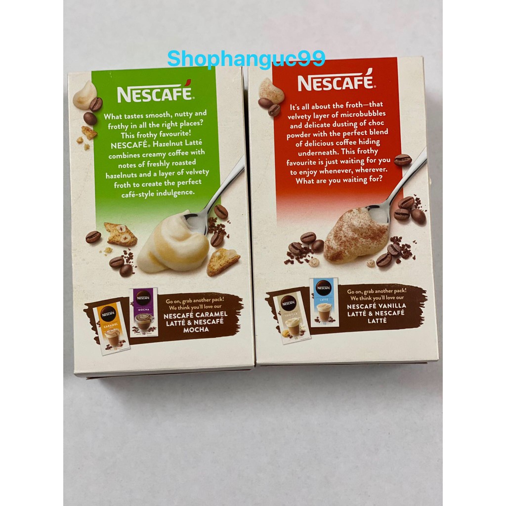 Cafe Sữa Bọt Kem Nescafe Cappuccino 10 gói - Úc [MẪU MỚI] | BigBuy360 - bigbuy360.vn