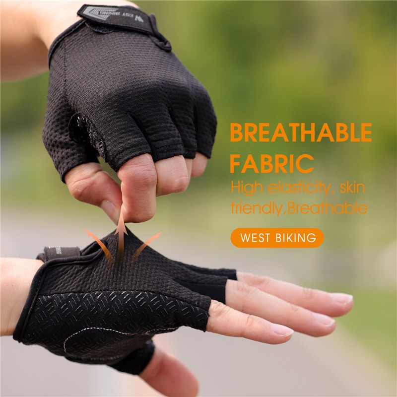 Găng Tay Nửa Ngón West Biking Thoáng Khí Đi Xe Đạp Thể Thao