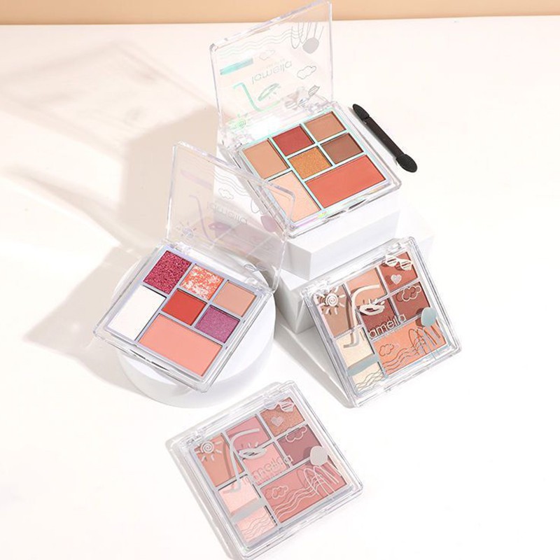 [Hàng mới về] Bảng phấn mắt Lameila 7 màu tùy chọn ánh ngọc trai / màu tông đất lâu trôi | BigBuy360 - bigbuy360.vn