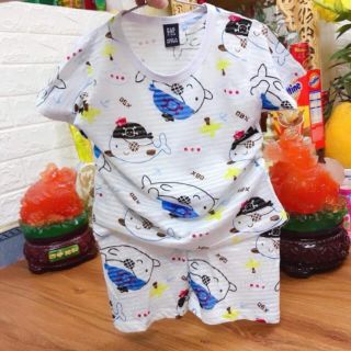 Bộ cotton sợi tre cho bé