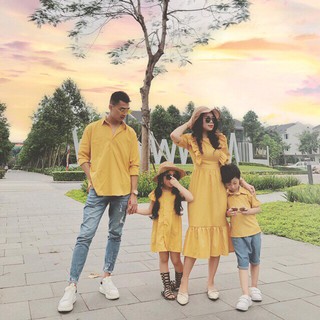 COMBO KHÁCH ĐẶT 1 SET GIA ĐÌNH 4 NGƯỜI +  ÁO BA VÀ ÁO BÉ TRAI HÓA CÚC