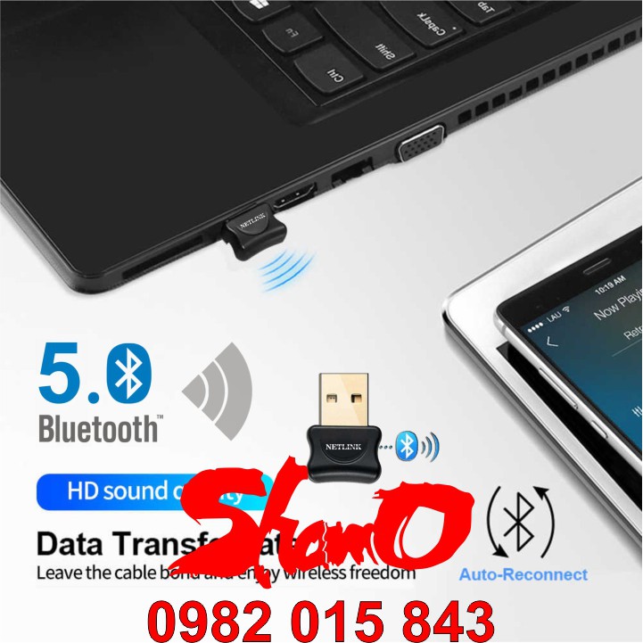 USB Bluetooth 5.0 Netlink – Chính Hãng Netlink bảo hành 1 năm – Hỗ trợ máy tính kết nối Bluetooth với các thiết bị khác