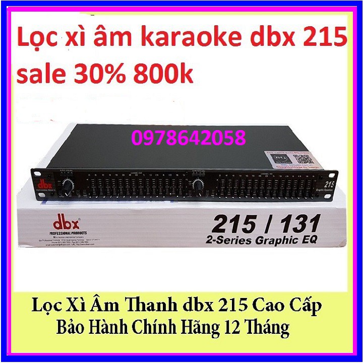 Lọc xì âm karaoke dbx 215