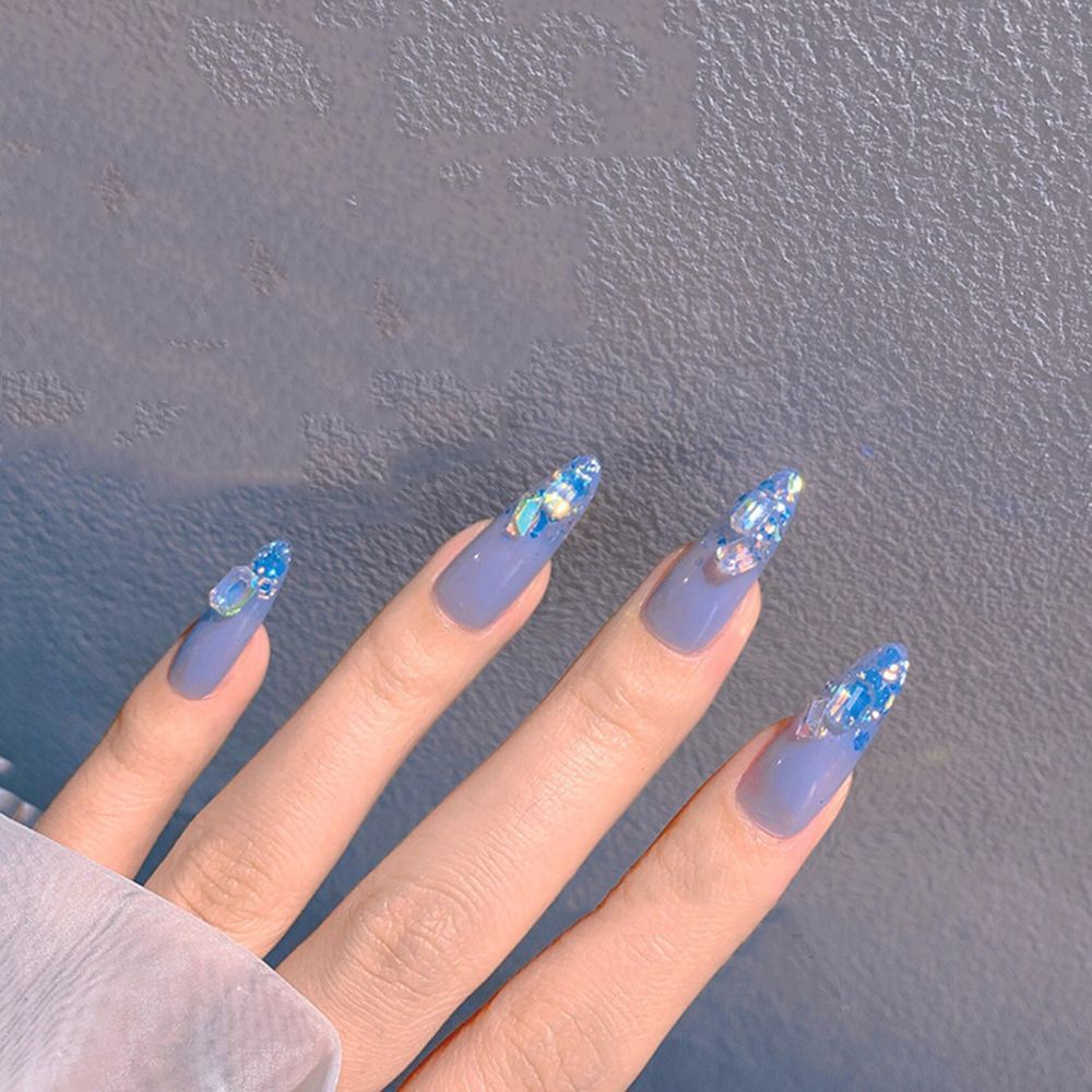 [Hàng mới về] Bộ hạt đá đính trang trí móng tay nghệ thuật 3D nhiều màu sắc thời trang
