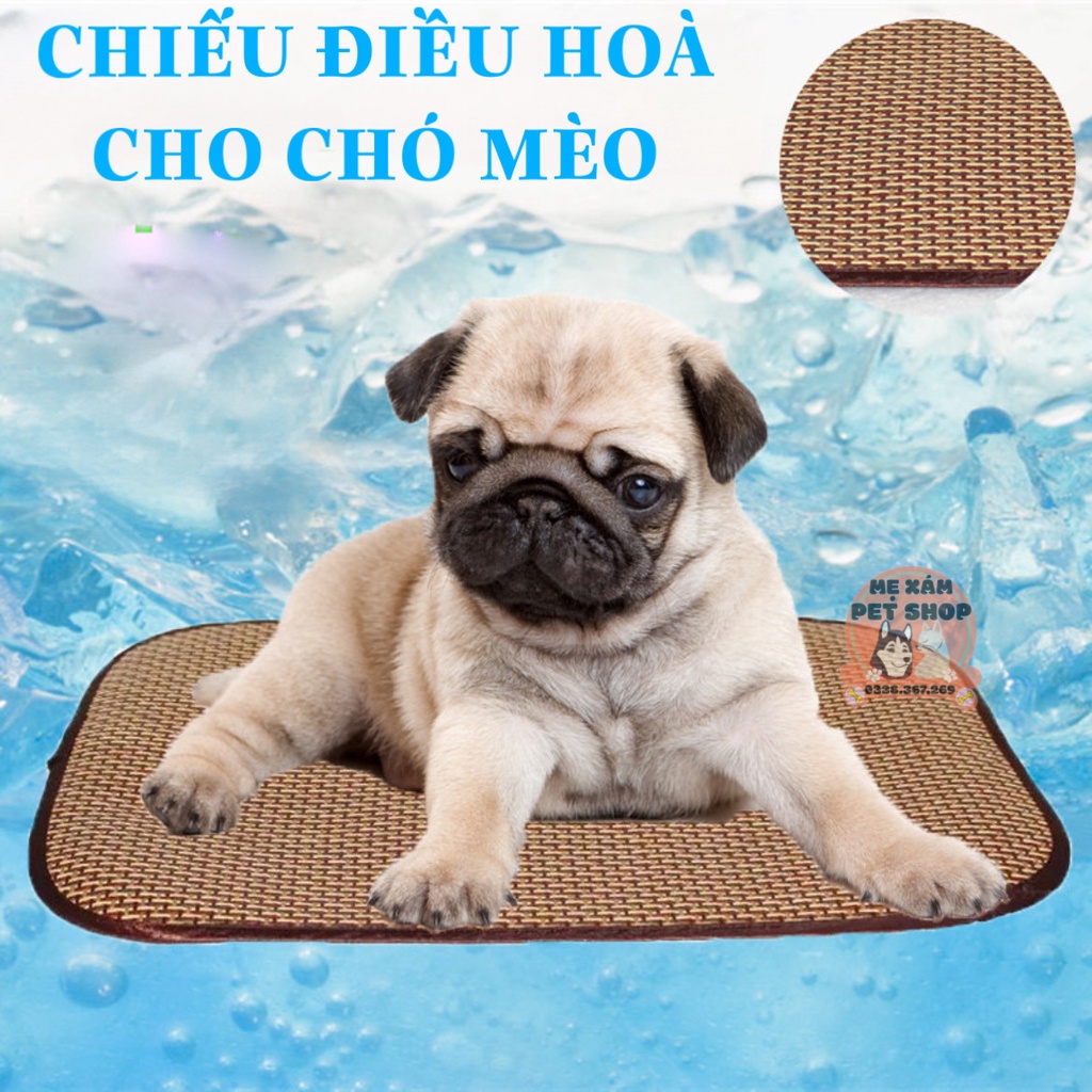 Chiếu điều hòa cho chó mèo, chiếu mát mùa hè cho chó mèo, thảm trải lồng chó mèo