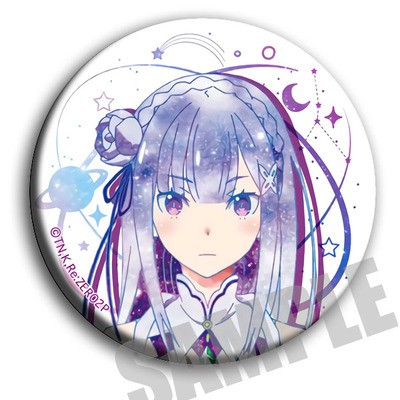 Huy hiệu cài áo IN HÌNH Re:Zero Bắt đầu lại ở thế giới khác ver ngân hà anime chibi dễ thương