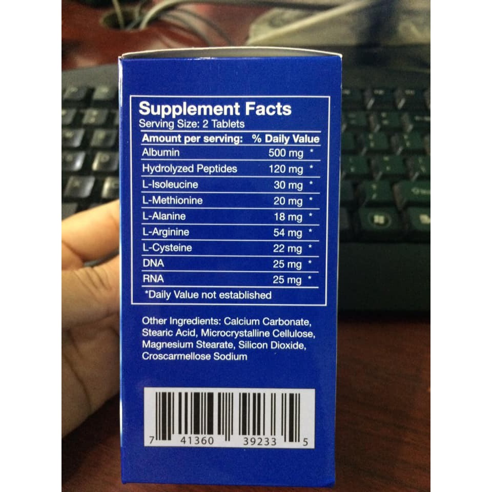 Viên uống MAXBUMIN lọ 60 viên giúp tăng cường miễn dịch⚡chính hãng⚡nhập khẩu mỹ⚡