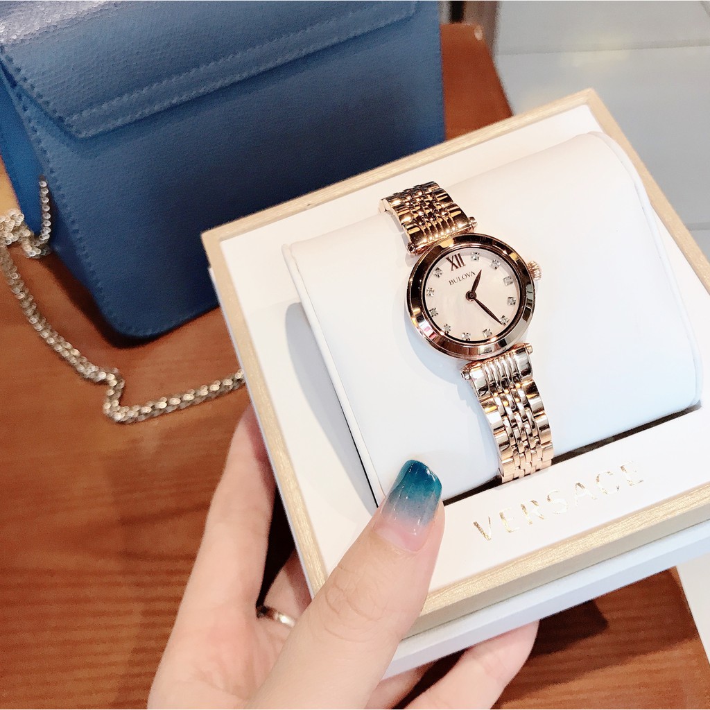 Đồng hồ bulova nữ vàng hồng