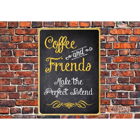 Tranh Thiếc ~A4 "Quán Coffee,Cafe" V5