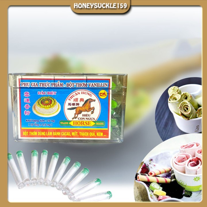 Bột Thơm vani Thuận Hưng (Hộp 100 ống)