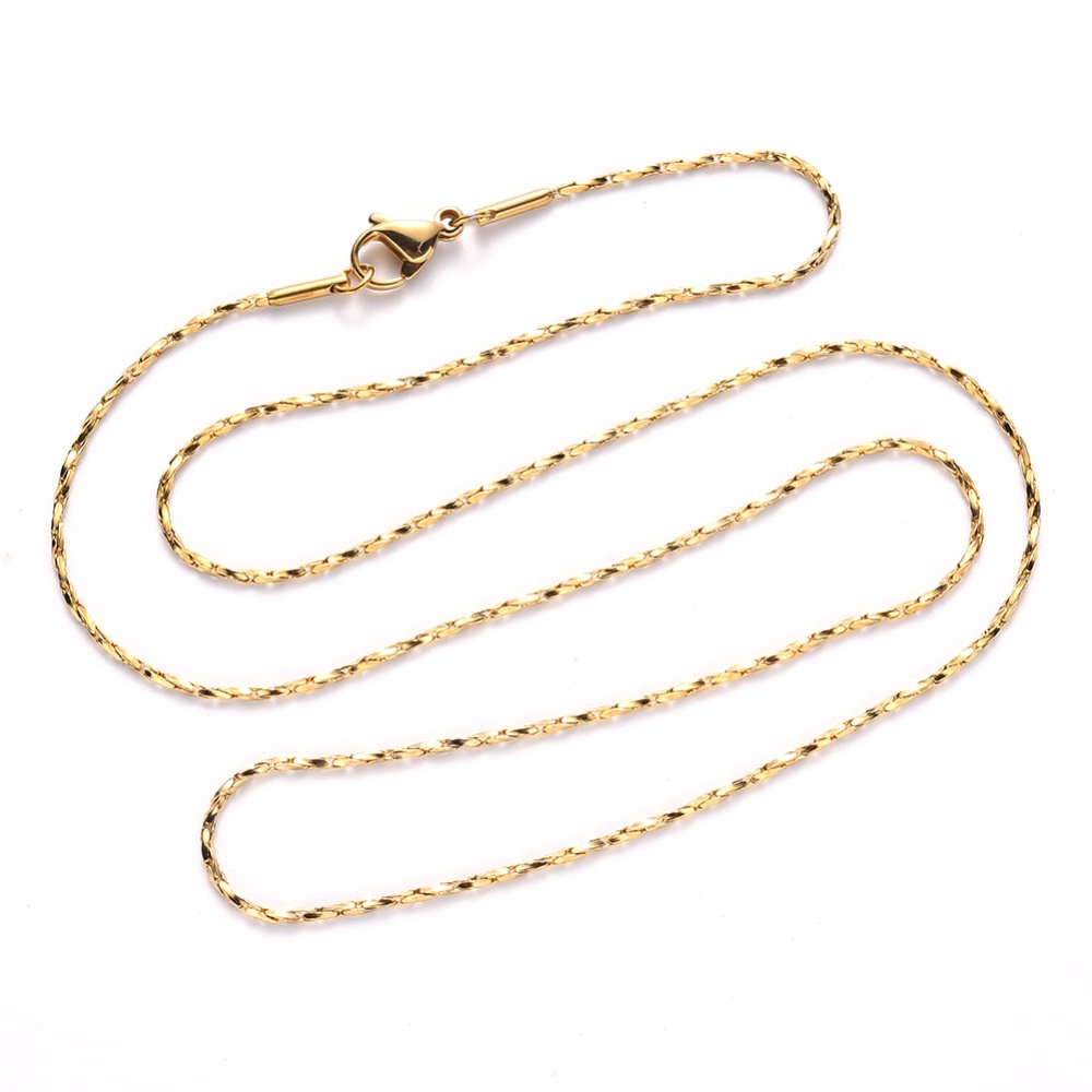 Beebeecraft 1 Vòng cổ Bằng Thép Không Gỉ 304 19.68 inches  x1mm