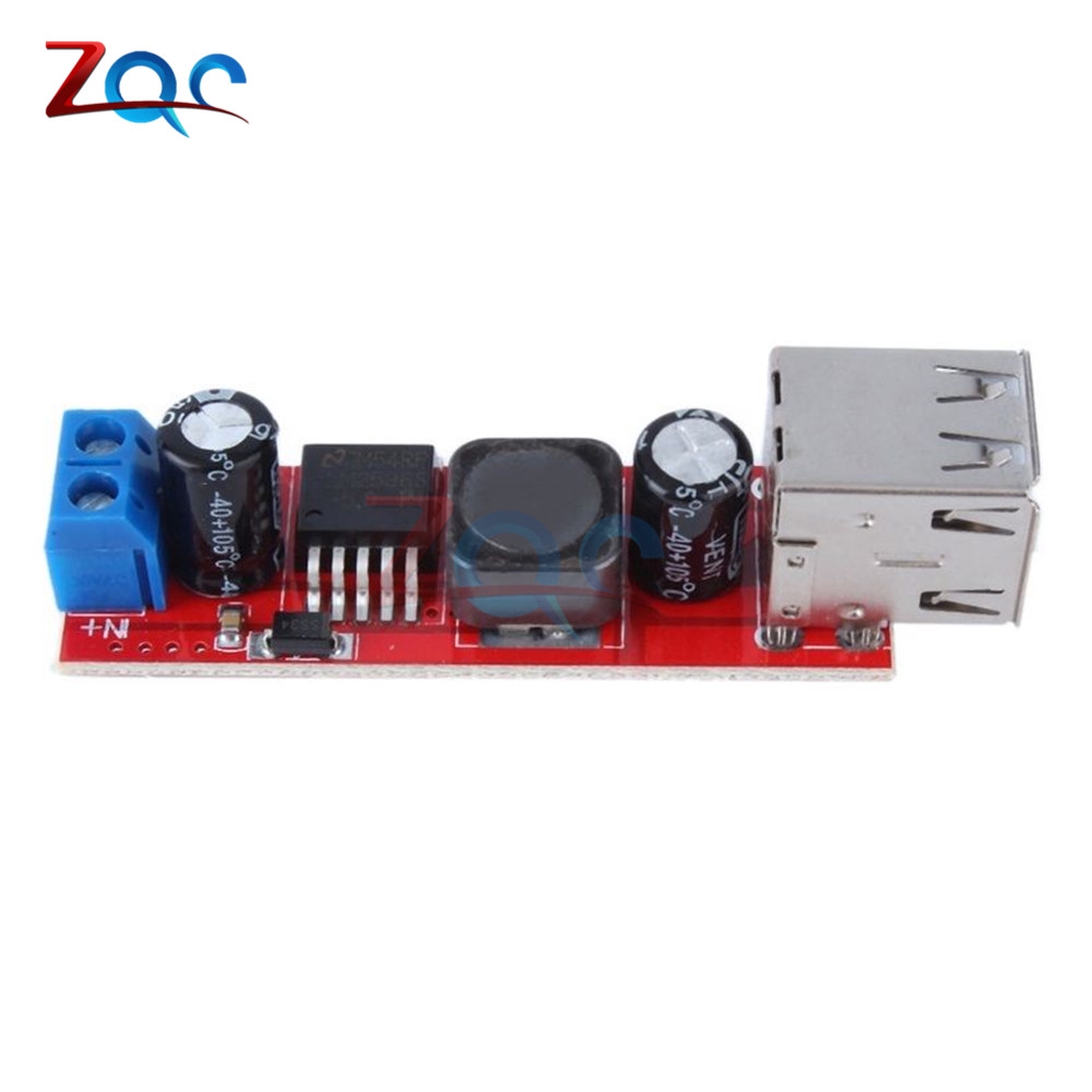 Mạch hạ áp LM2596 DC 6V-40V xuống 5V 3A hai cổng USB